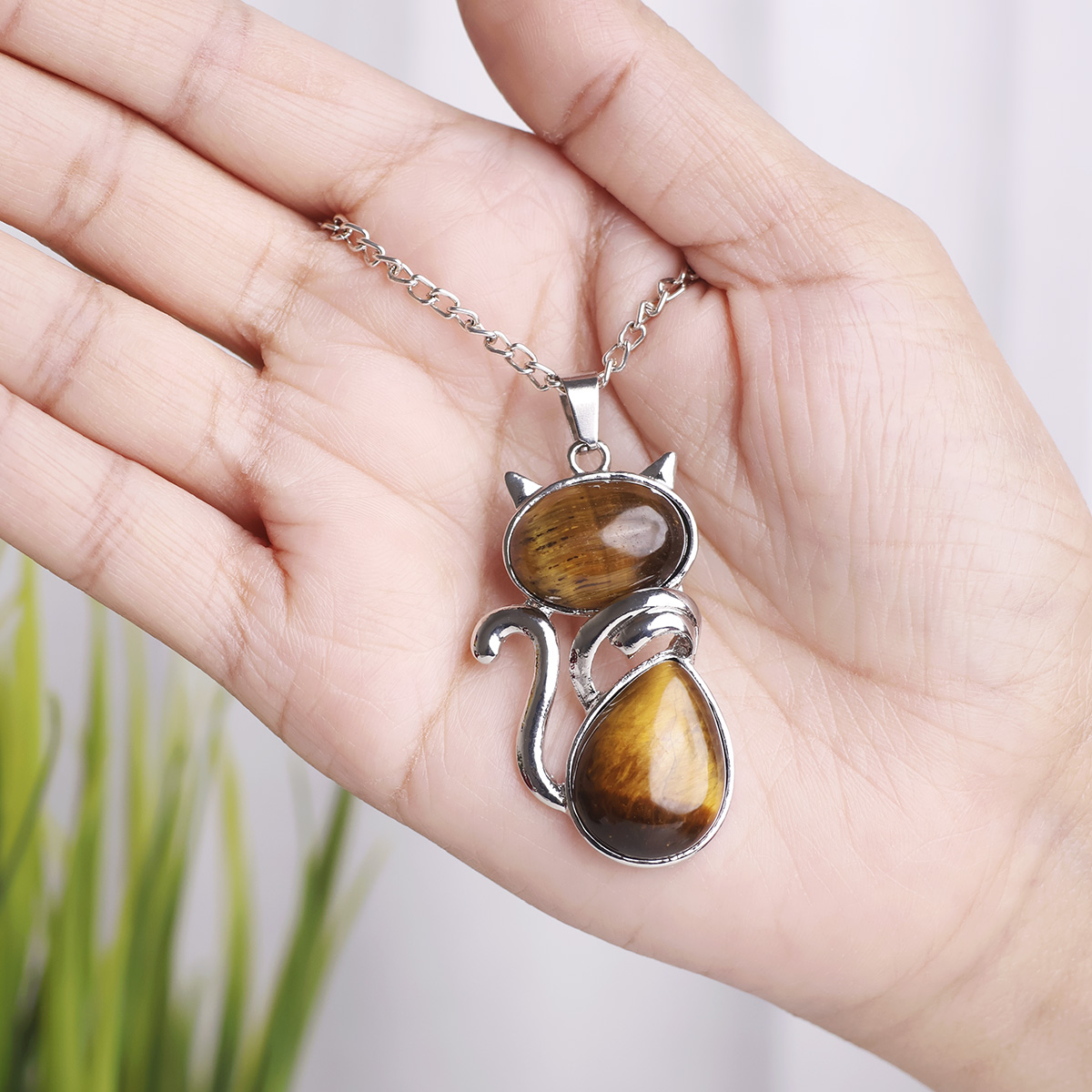 Tiger Eye Kitty Cat Pendant-Shubhanjali Store (4) auto draft