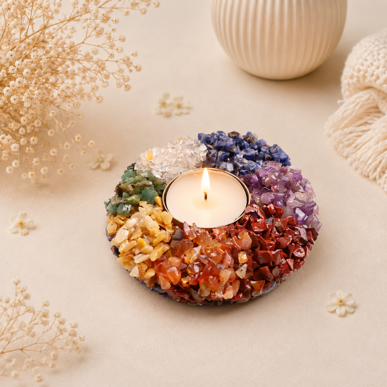 7 Chakra Chips Candle Holder (1) auto draft