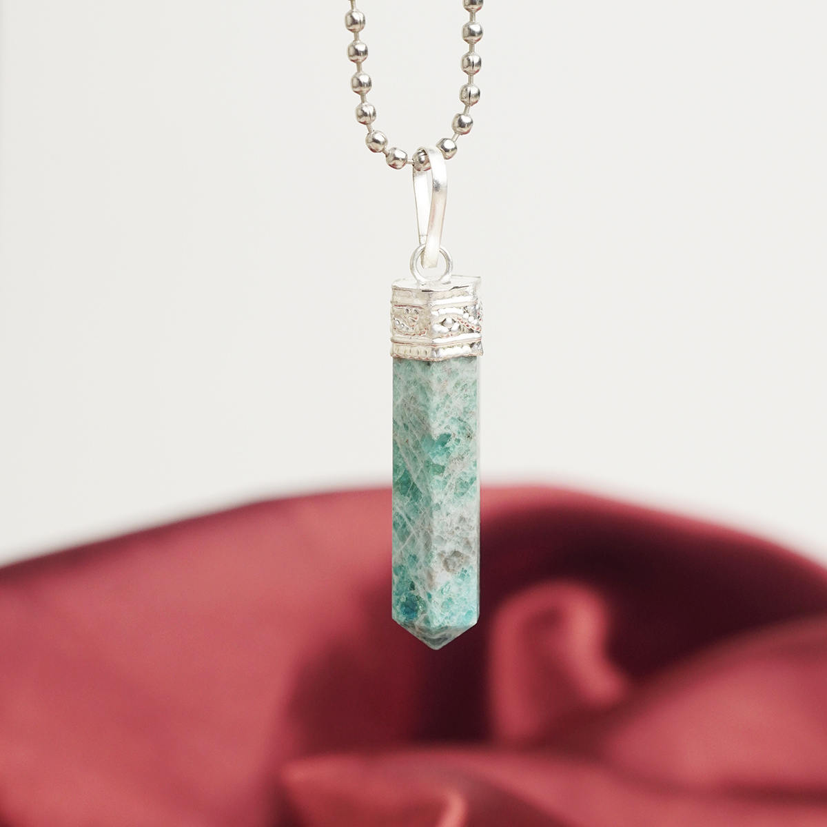 Blue Apatite Pencil Pendant-Shubhanjali Store (2) blue apatite pencil pendant