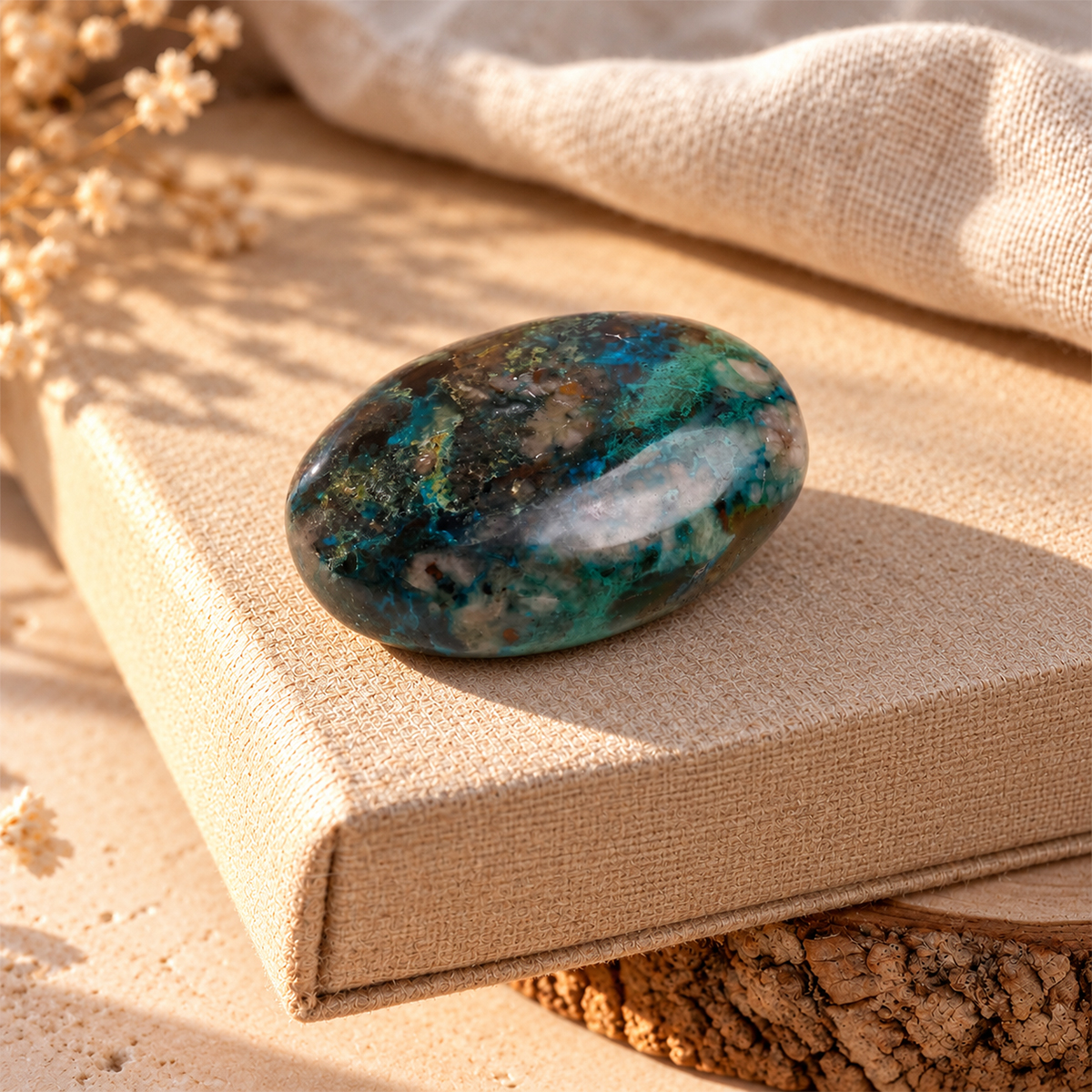 Chrysocolla Palm Stone (3) auto draft