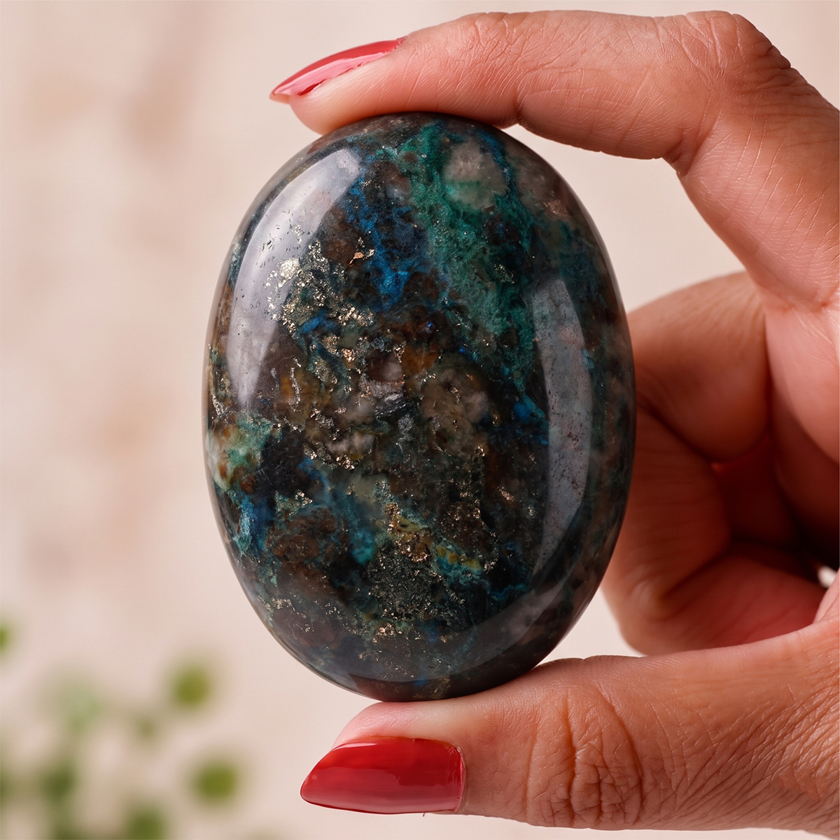 Chrysocolla Palm Stone (5) auto draft