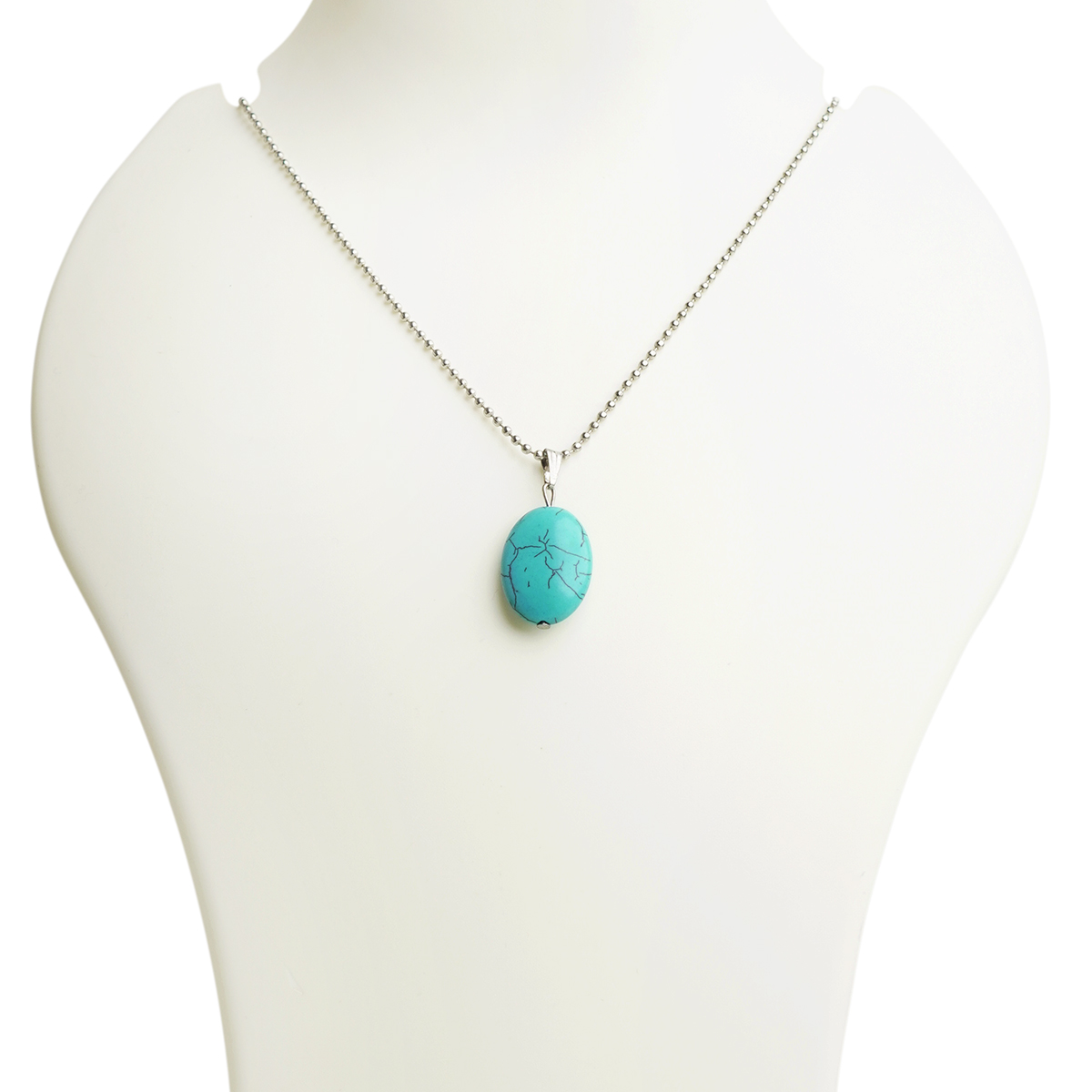 Firoza Oval Shape Pendant-Shubhanjali Store (5) firoza oval shape pendant