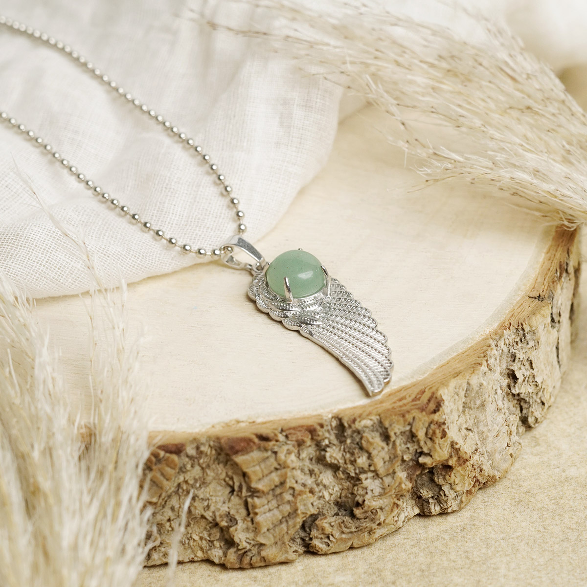 Green Aventurine Wings Pendant-Shubhanjali Store (3) wings pendant