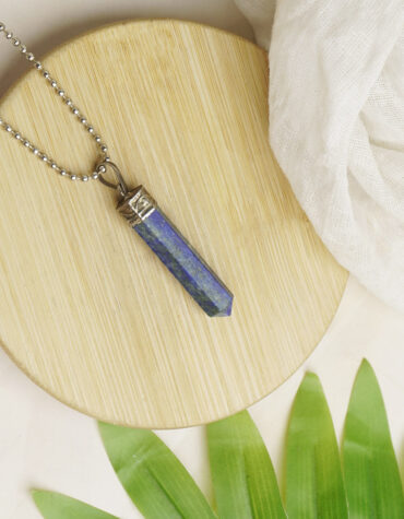 lapis pencil pendant