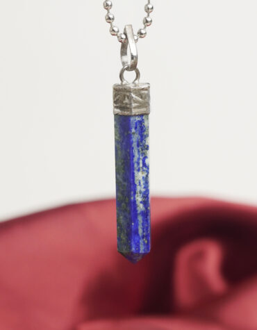 lapis pencil pendant