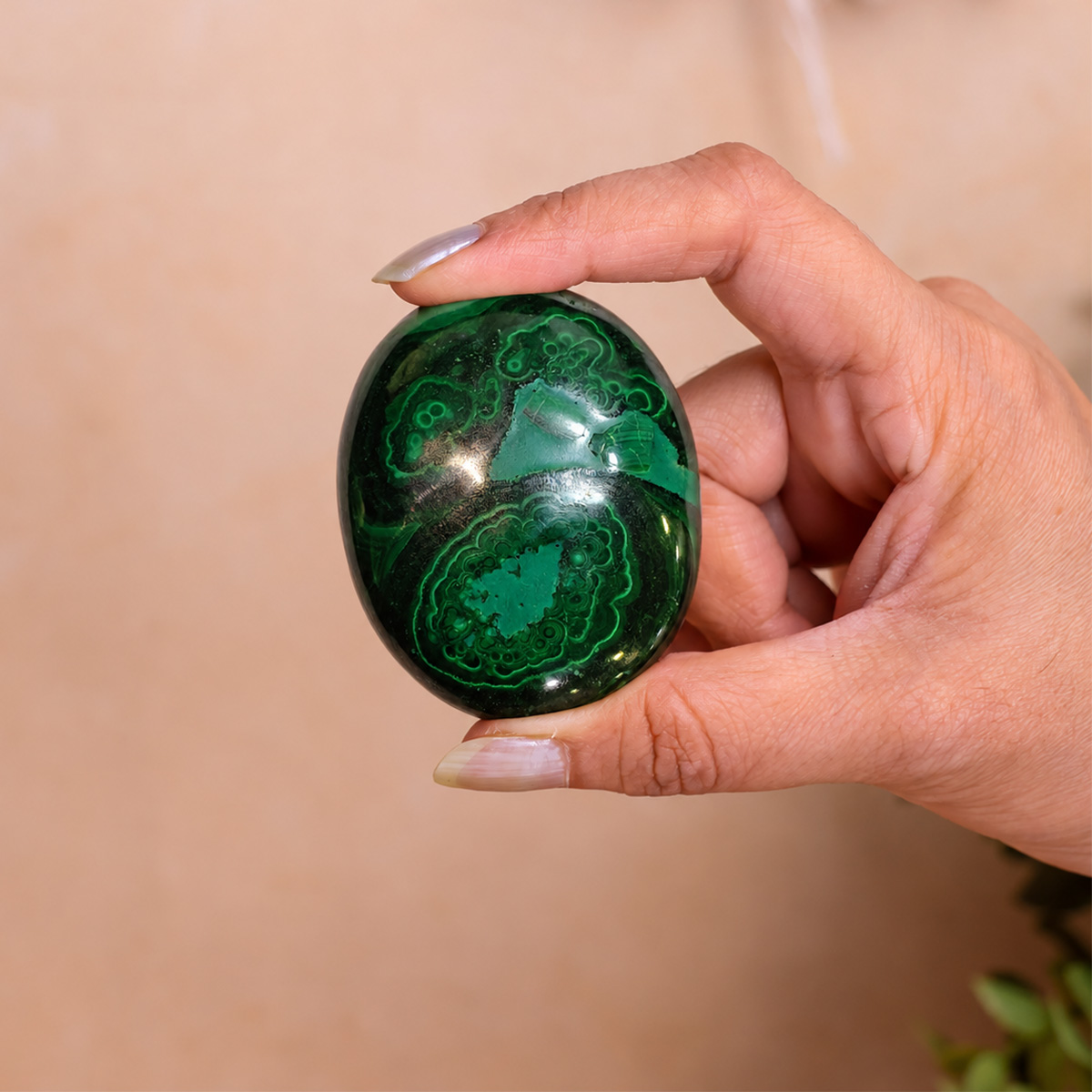 Malachite Palm Stone HQ-Shubhanjali Store (5) malachite palm stone hq
