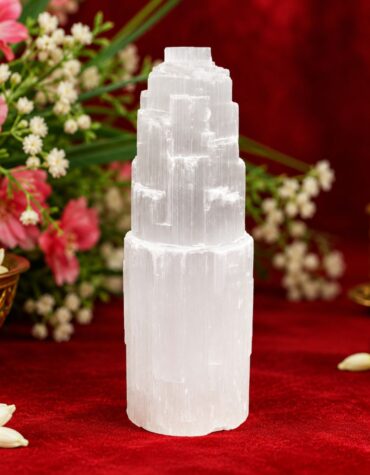selenite big tower lamp