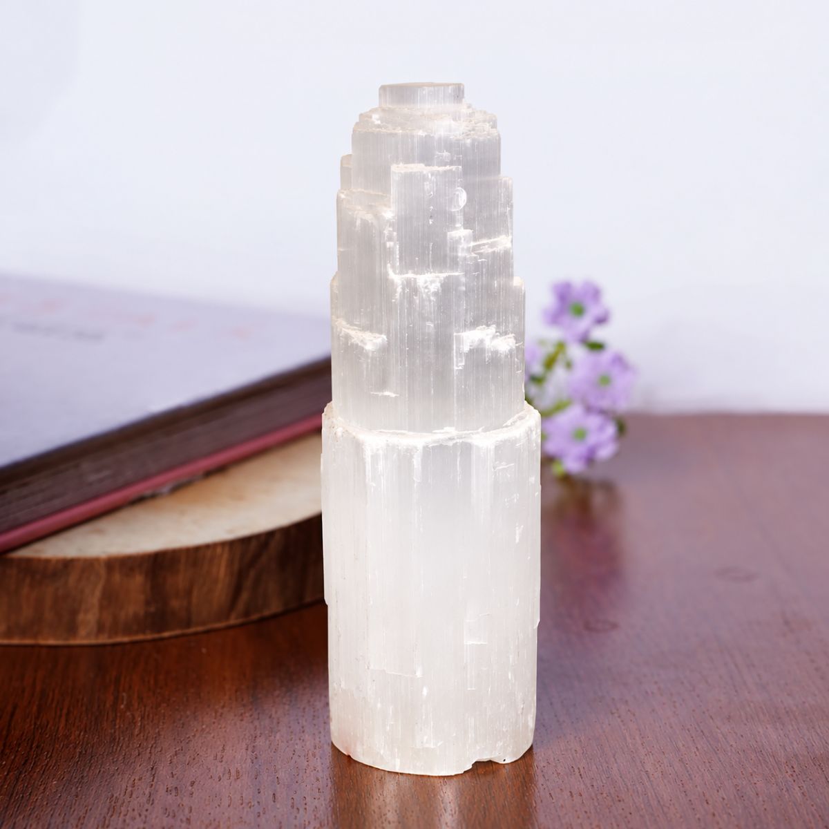 Selenite Big Tower Lamp-Shubhanjali Store (3) selenite big tower lamp